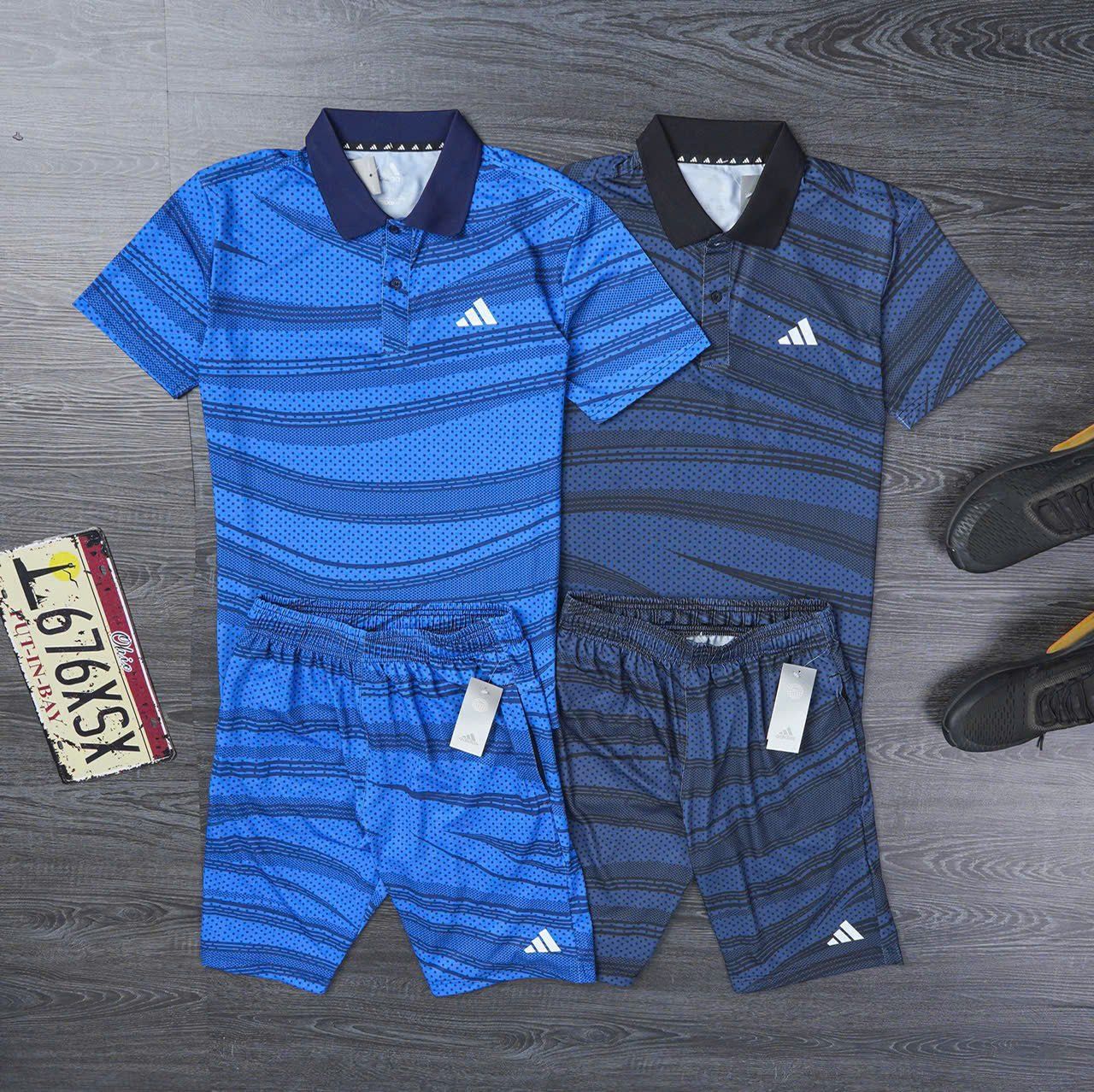 Bộ Thể Thao Adidas Polka Dot PA Blue