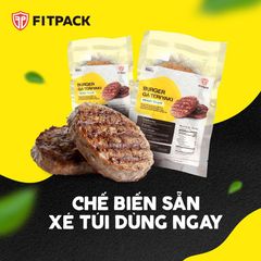 BURGER Gà Teriyaki ăn liền Fitpack 150g