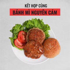 SET 02 Burger Gà TERIYAKI Healthy eatclean (02 nhân burger gà kèm 02 vỏ bánh burger nguyên cám)