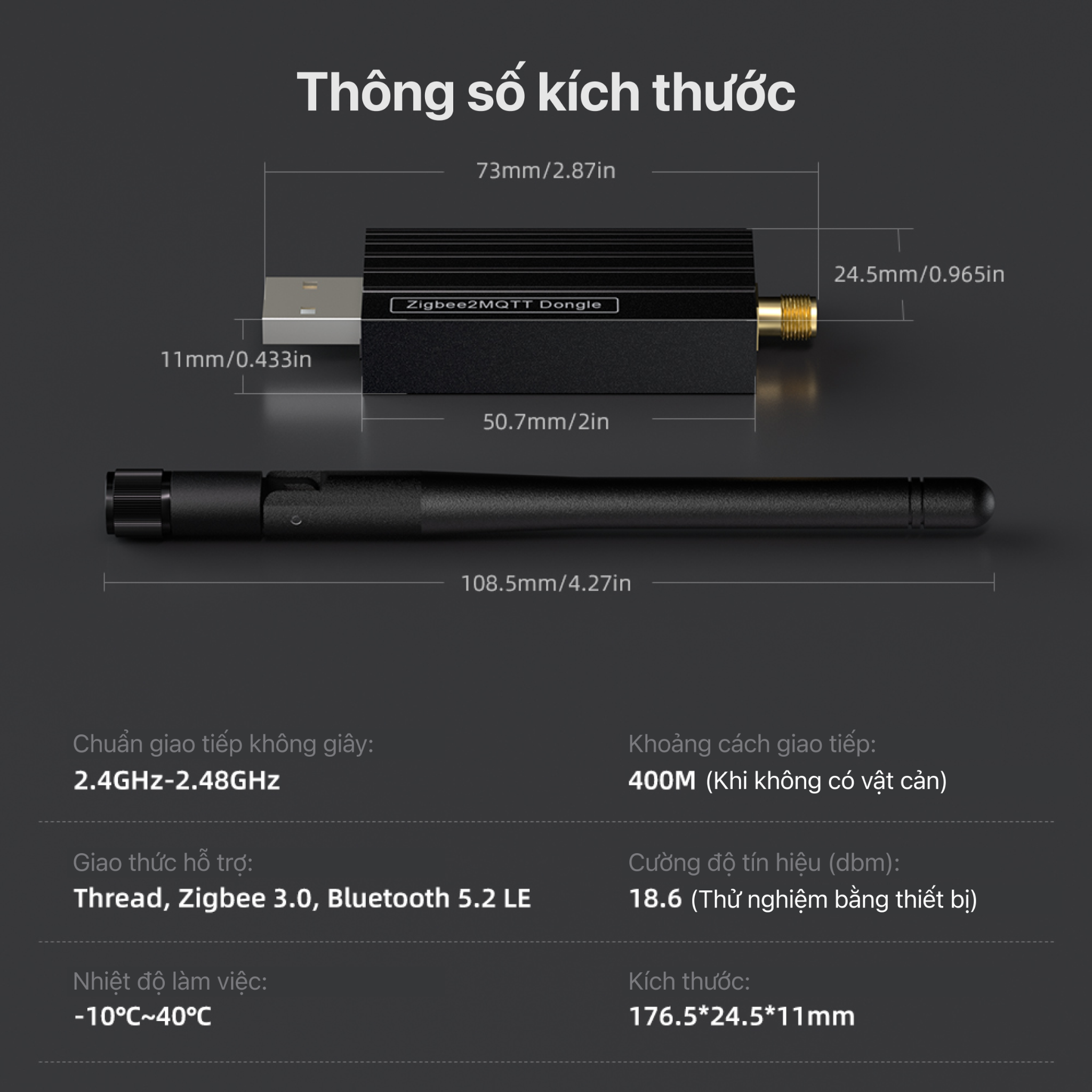 USB Zigbee Thing Edges mở rộng