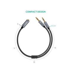 ** Cáp gộp loa + mic sang 3.5mm Ugreen AV140