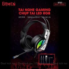 Headphone dây Gamen GH1500 RGB