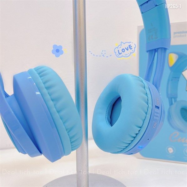 ** Headphone bluetooth Hoco W39 tai mèo