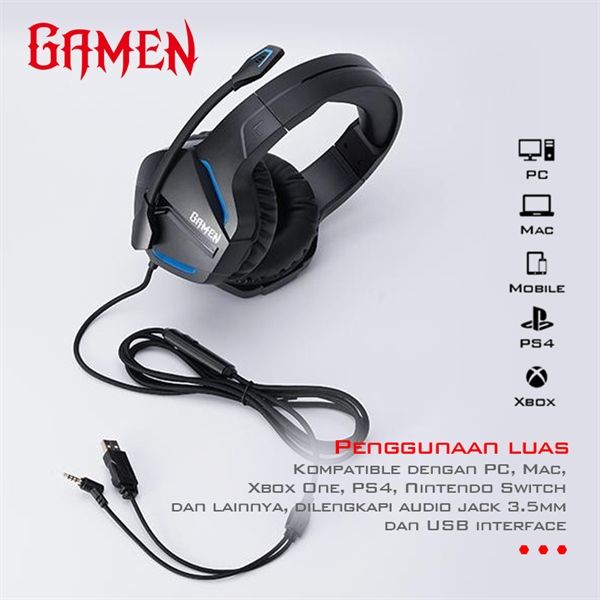 Headphone dây Gaming Gamen GH2200
