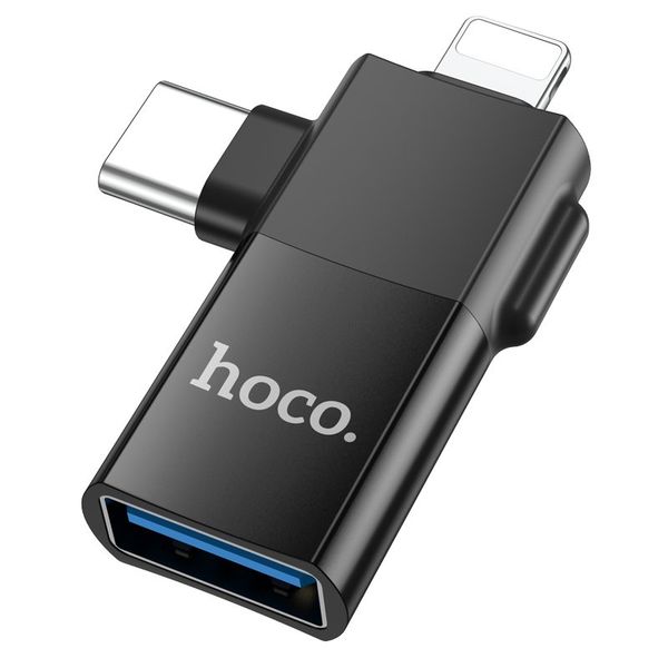 OTG C + IP Hoco UA17 to USB