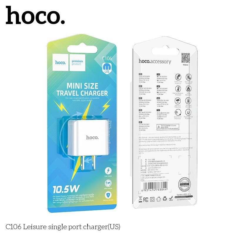 ** Cóc sạc Hoco C106 1U 10.5W