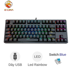 ** Bàn phím cơ EDra EK387 led RGB