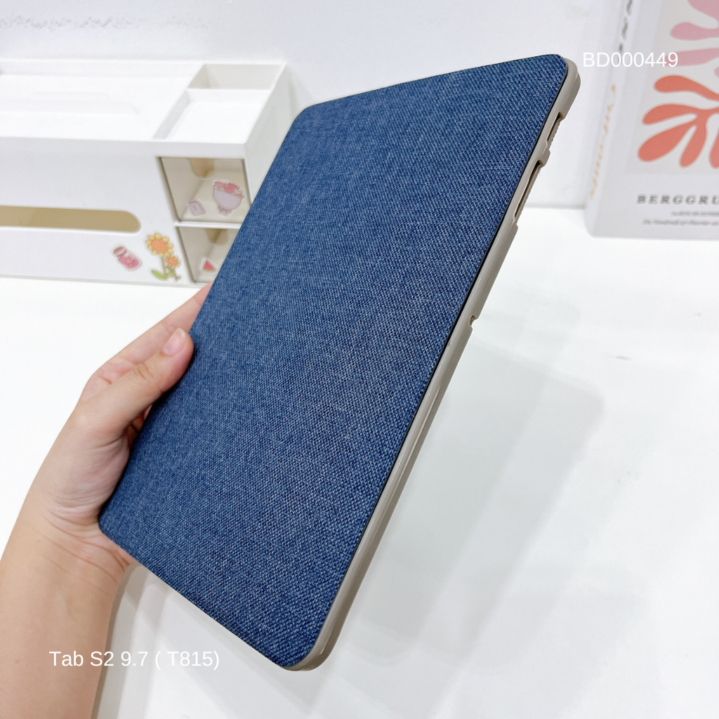 Bao da Tab S2 9.7 (T815) vân vải không hộp