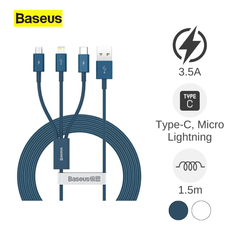 Cáp Baseus Superior Series 3-in-1