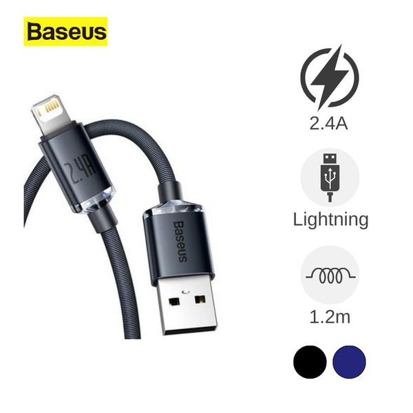 Cáp lightning Baseus Crystal Shine 1.2m