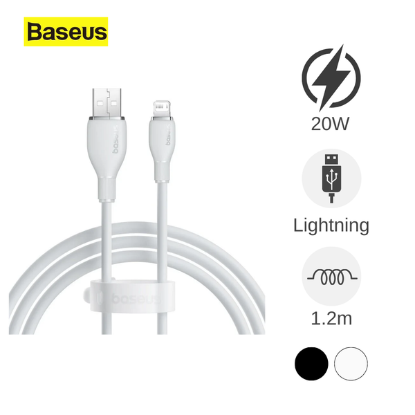 Cáp Lightning Baseus Pudding 1.2m