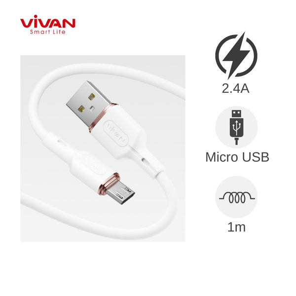 Cáp Micro Vivan M100S 1.2m