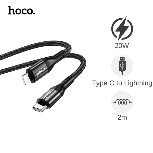 Cáp Type C to Lightning Hoco X2 Max 2m