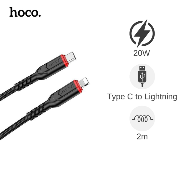 Cáp Type C to Lightning Hoco X59 2m