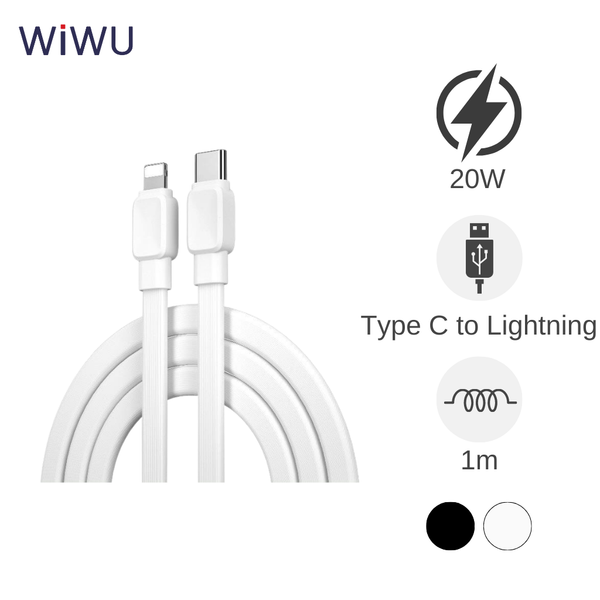 Cáp Type C to Lightning Wiwu Bravo C004 1m