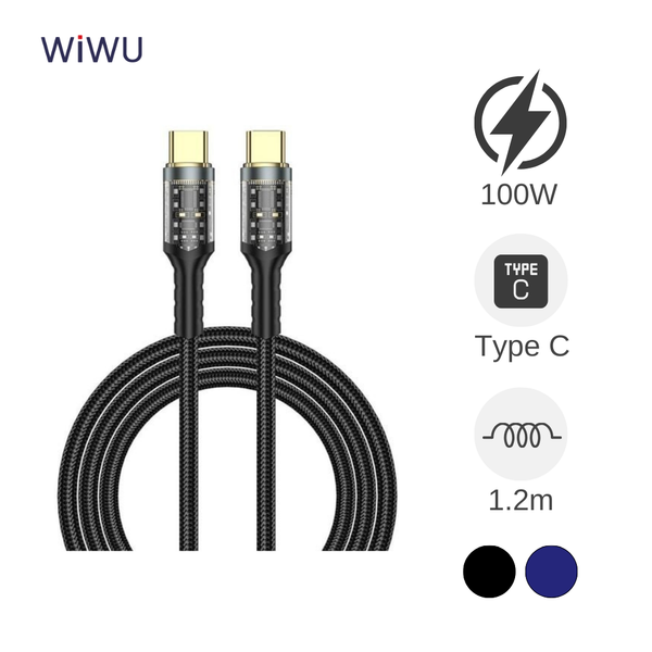 Cáp Type C to Type C Wiwu Geek C016 1.2m