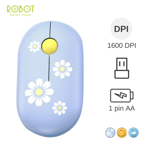 Chuột không dây Robot M230 Hoa Cúc