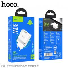 Cóc sạc Hoco N21 1U + 1C 30W