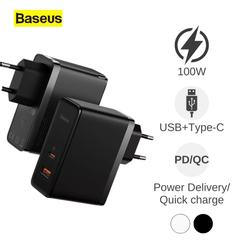 Cóc sạc Baseus 1U + 1C 100W kèm cáp