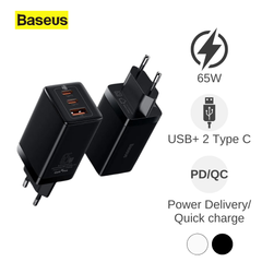 ** Cóc sạc Baseus 65W 1U + 2C kèm cáp