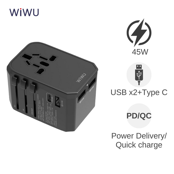 ** Cóc sạc du lịch Wiwu UA304 45W