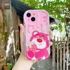 Ốp IP 14 dẻo trong hình Gấu Lotso