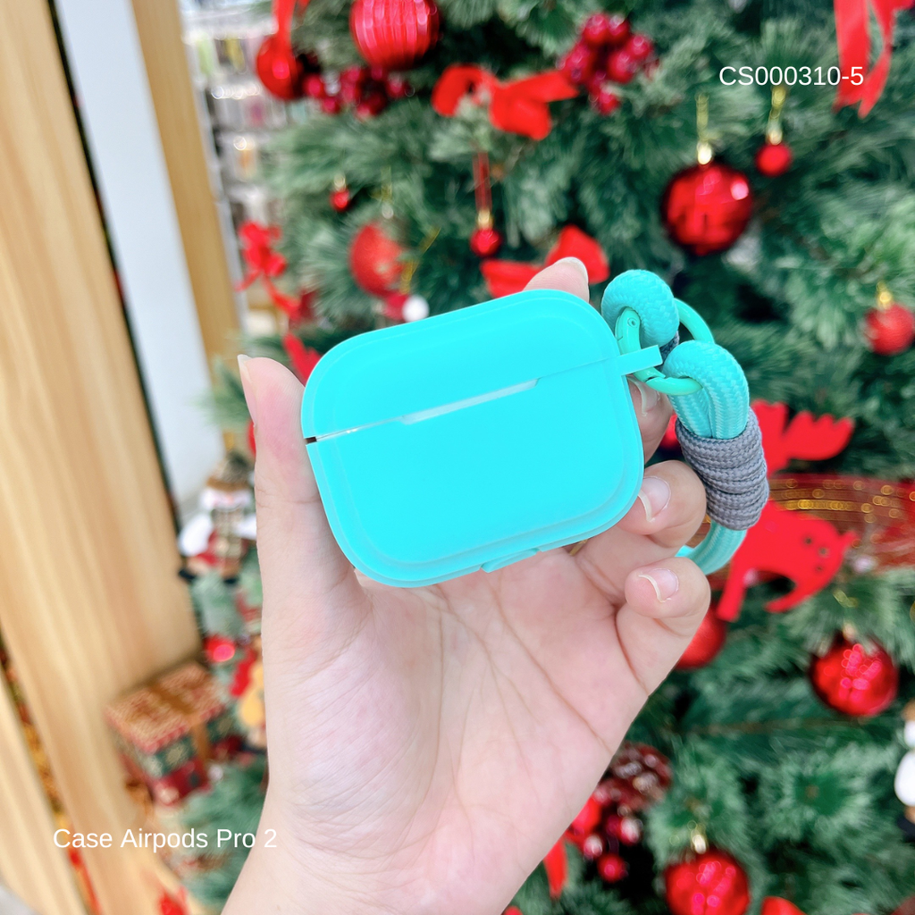 ** Case Airpods Pro 2 silicon kèm dây đeo