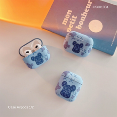 Case Airpods 1/2 KAWS Holiday xanh nhạt