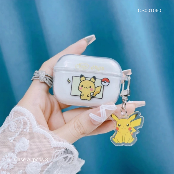 ** Case Airpods 3 dẻo trong Pikachu