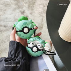 ** Case Airpods 1/2 quả cầu xanh lá