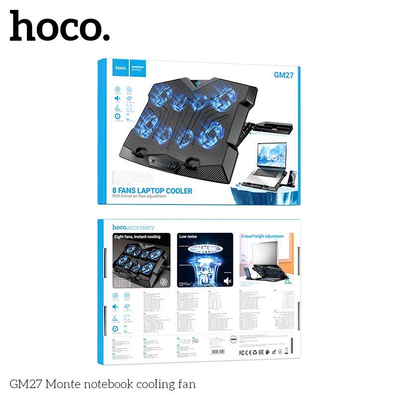 ** Đế tản nhiệt Hoco GM27 8 quạt