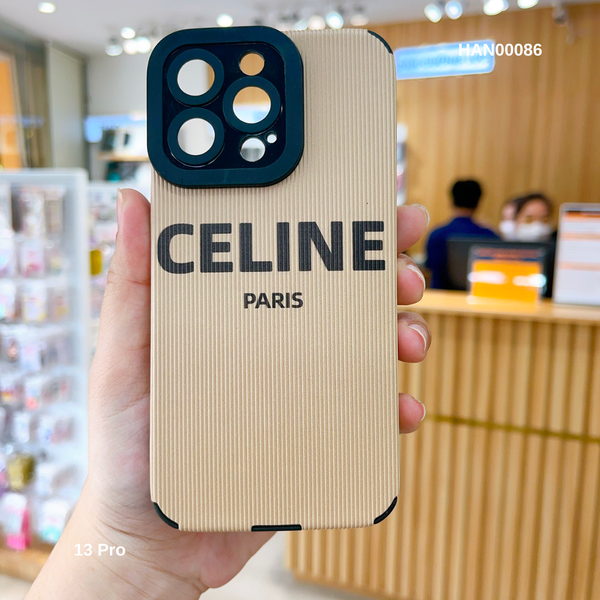 ** Ốp IP 13 Pro CELINE Paris sọc đứng