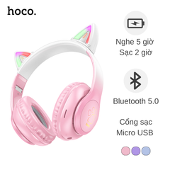 Headphone Bluetooth Hoco W42 tai mèo