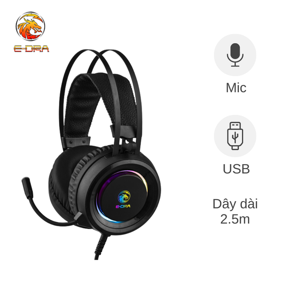 ** Headphone dây EDra EH410 Pro