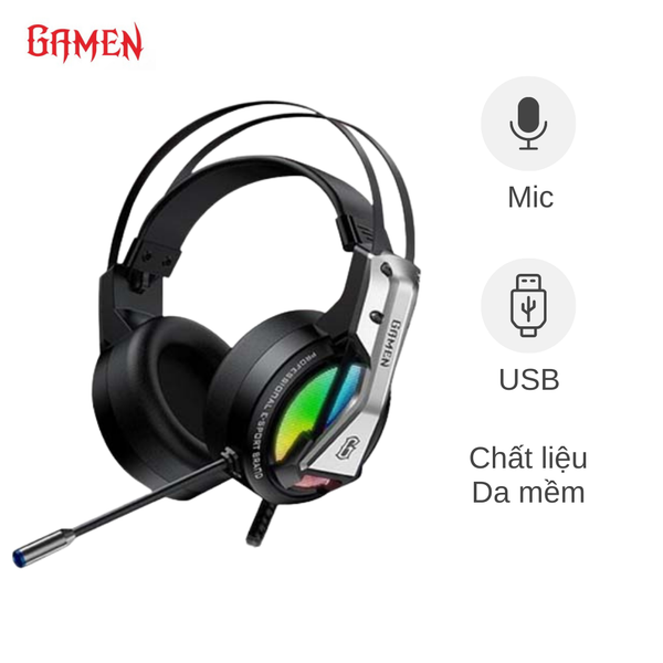 Headphone dây Gamen GH1500 RGB