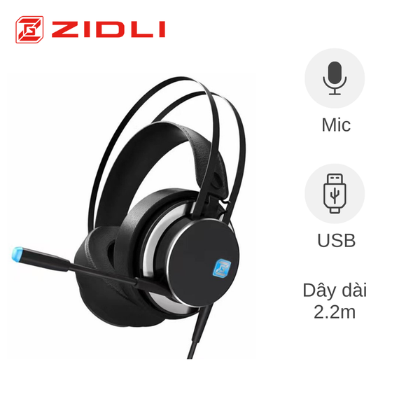 ** Headphone dây Gaming Zidli ZH17