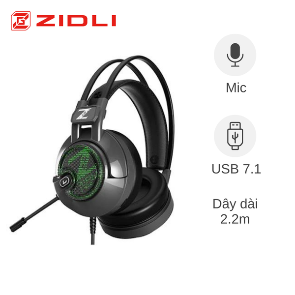 ** Headphone dây Gaming Zidli ZH V6 Pro
