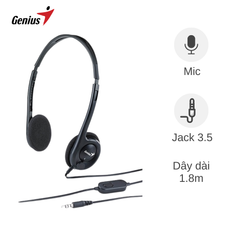 Headphone dây Genius HS-M200C 1 cổng 3.5mm