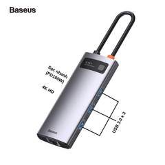 Hub Baseus Type C 4 in 1 Gleam Series