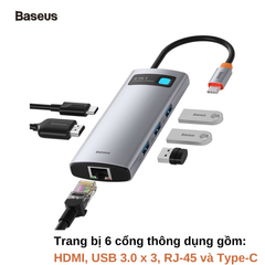 ** Hub chuyển Type C Baseus 6 in 1