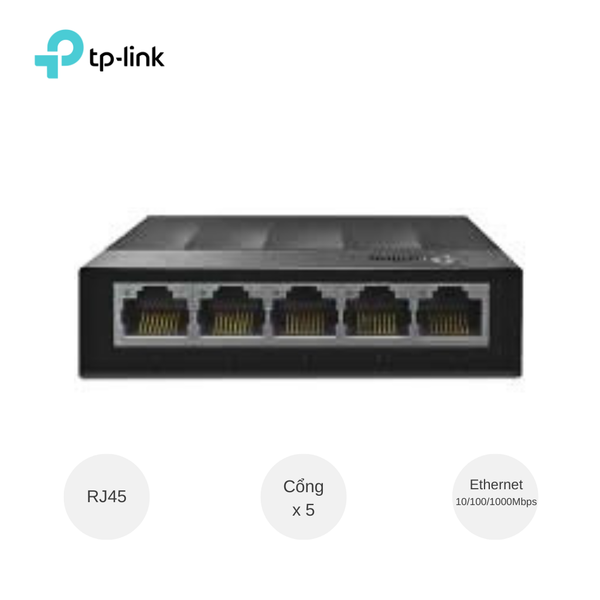Hub TPLink ra 5 cổng 1Gbps