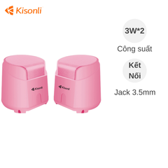 Loa vi tính Kisonli K500 2.0 Hồng