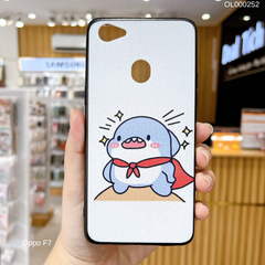 Ốp Oppo F7 dẻo in 3D baby shark