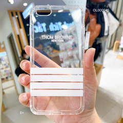 Ốp IP 6+ dẻo trong 4 gạch Thom Browne Trắng