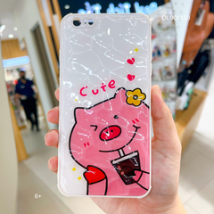 Ốp IP 6+ hình cute vân gồ ghề tổ ong