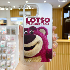 ** Ốp IP 14 6.1 lưng tráng bạc Lotso Strawberry