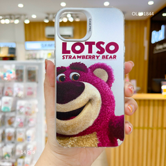 ** Ốp IP 14 Pro lưng tráng bạc Lotso Strawberry