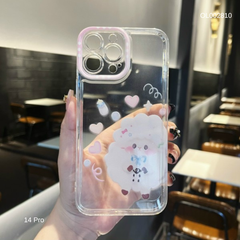 Ốp IP 14 Pro dẻo trong in hình cute