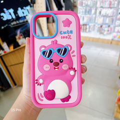 ** Ốp IP 15 Pro dẻo su Hải ly cute