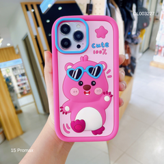 ** Ốp IP 15 Pro Max dẻo su Hải ly cute